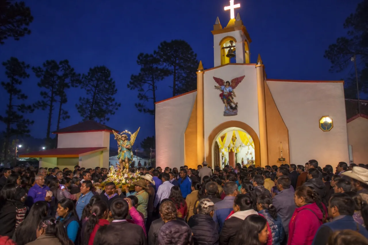 Fiesta de San Miguel Arcángel en Las Vigas de Ramírez.