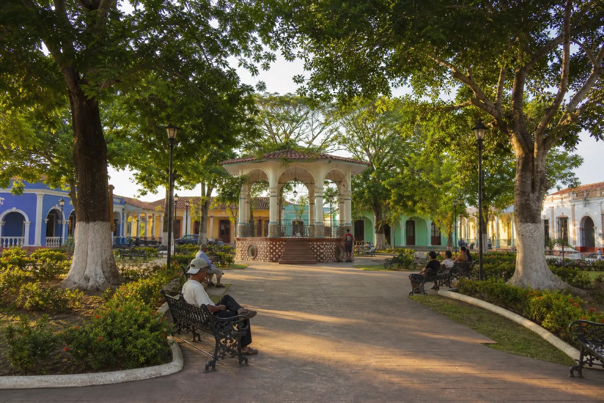Plaza Zaragoza en Tlacotalpan.