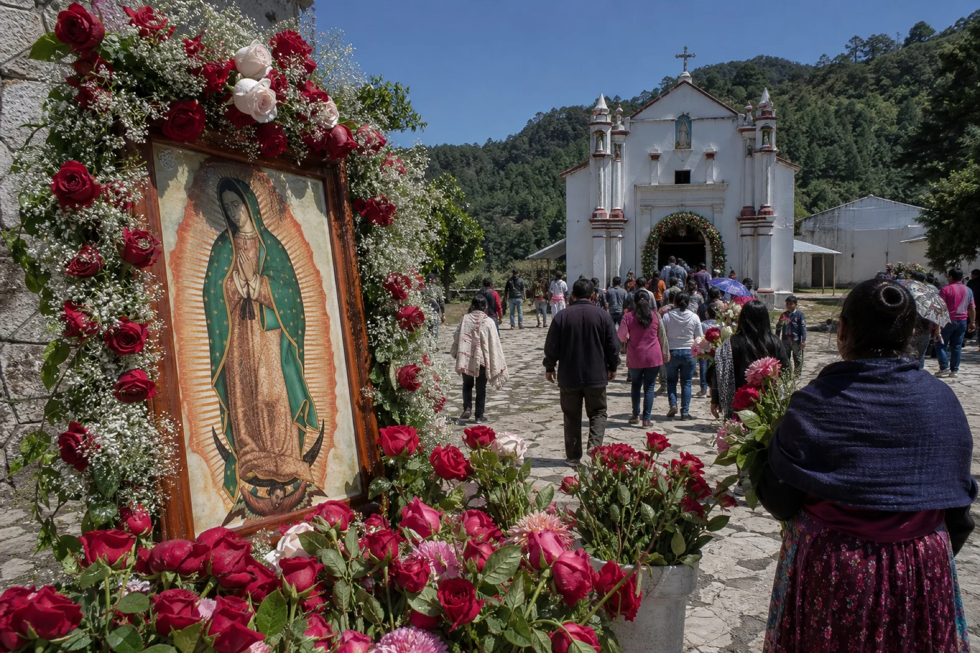 Celebracion de Guadalupe en Tehuipango.