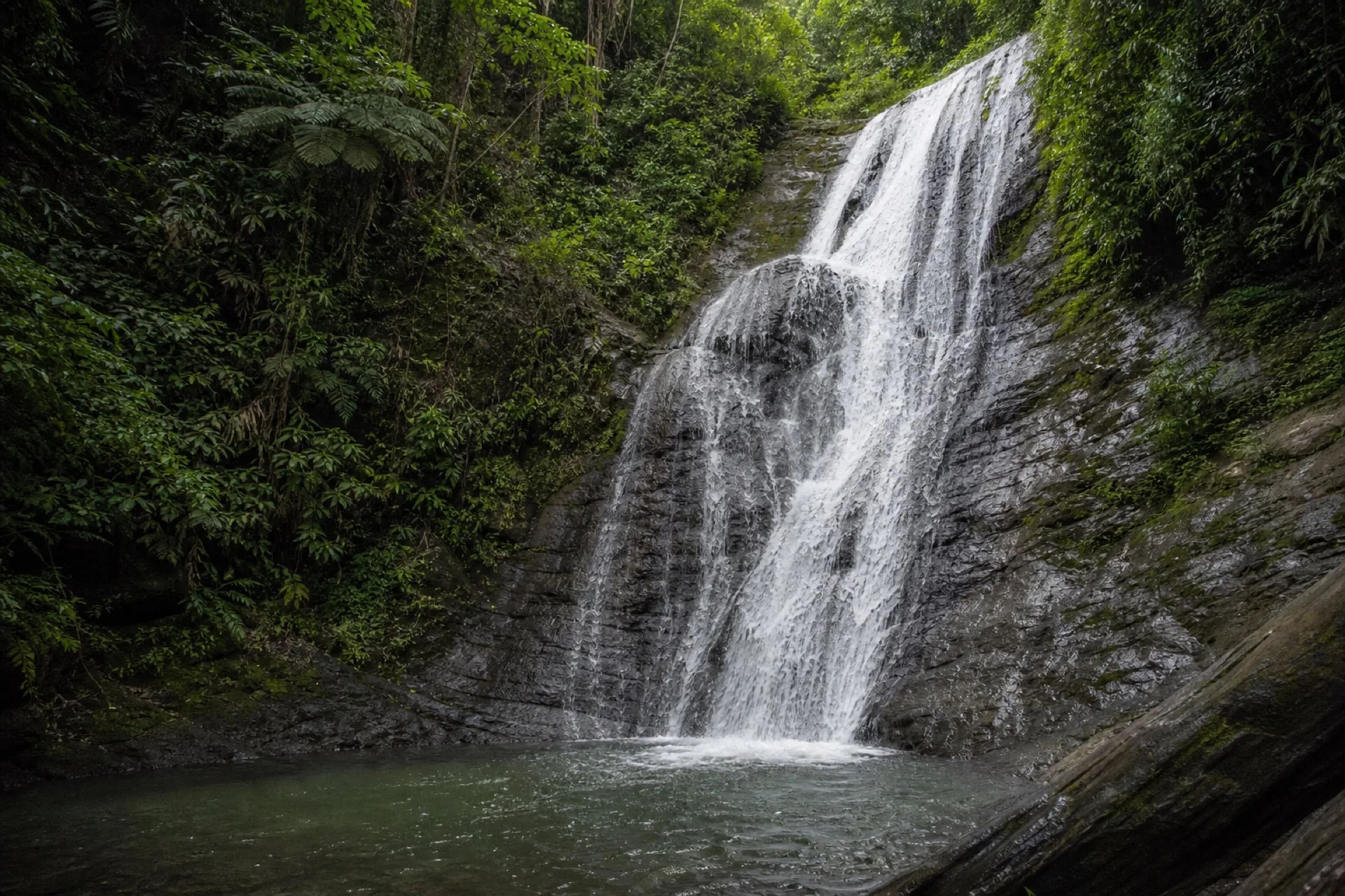 Cascada El Encanto en selva cerca de Tlapacoyan.