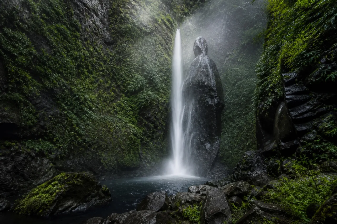 Cascada La Monja en la barranca de Xico.