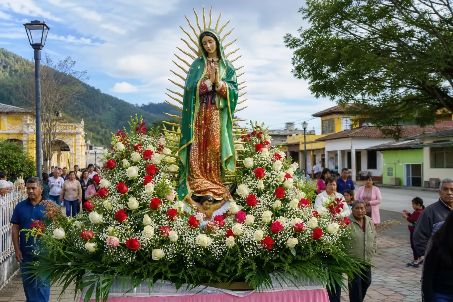 Celebracion de Guadalupe en Tequila, Veracruz.