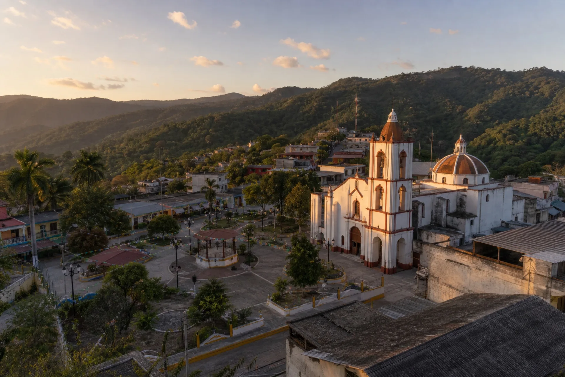 Centro de Coyutla, cabecera junto al río Tecolutla.