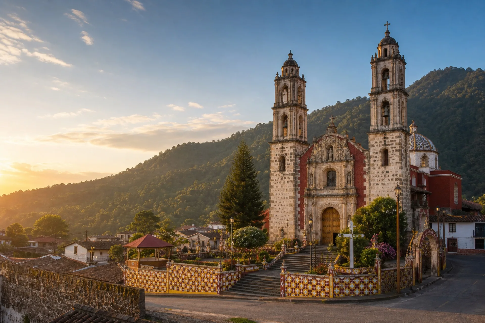 Templo de San Miguel Arcángel en Zozocolco de Hidalgo.