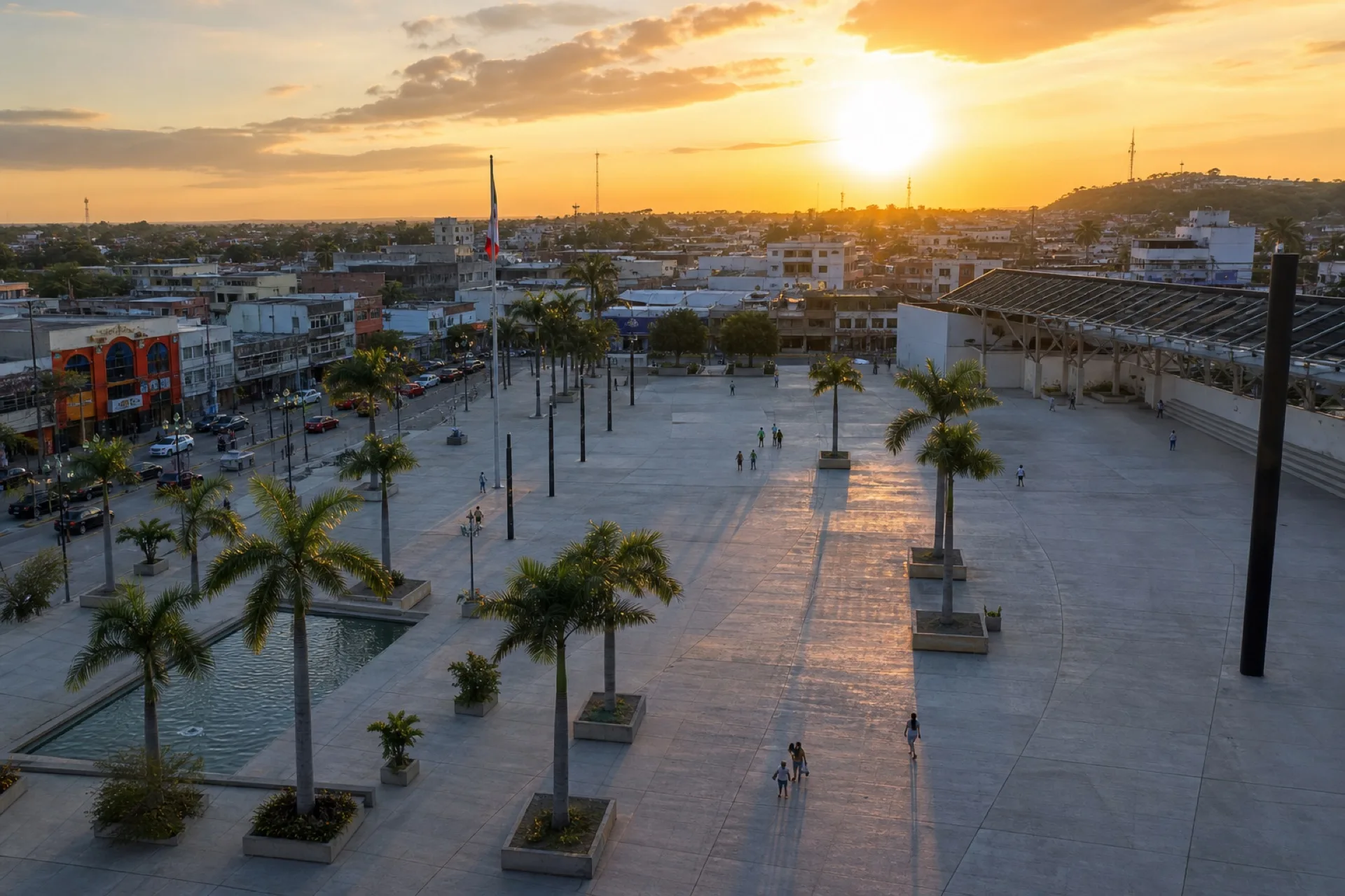 Plaza Cívica 18 de Marzo en Poza Rica.