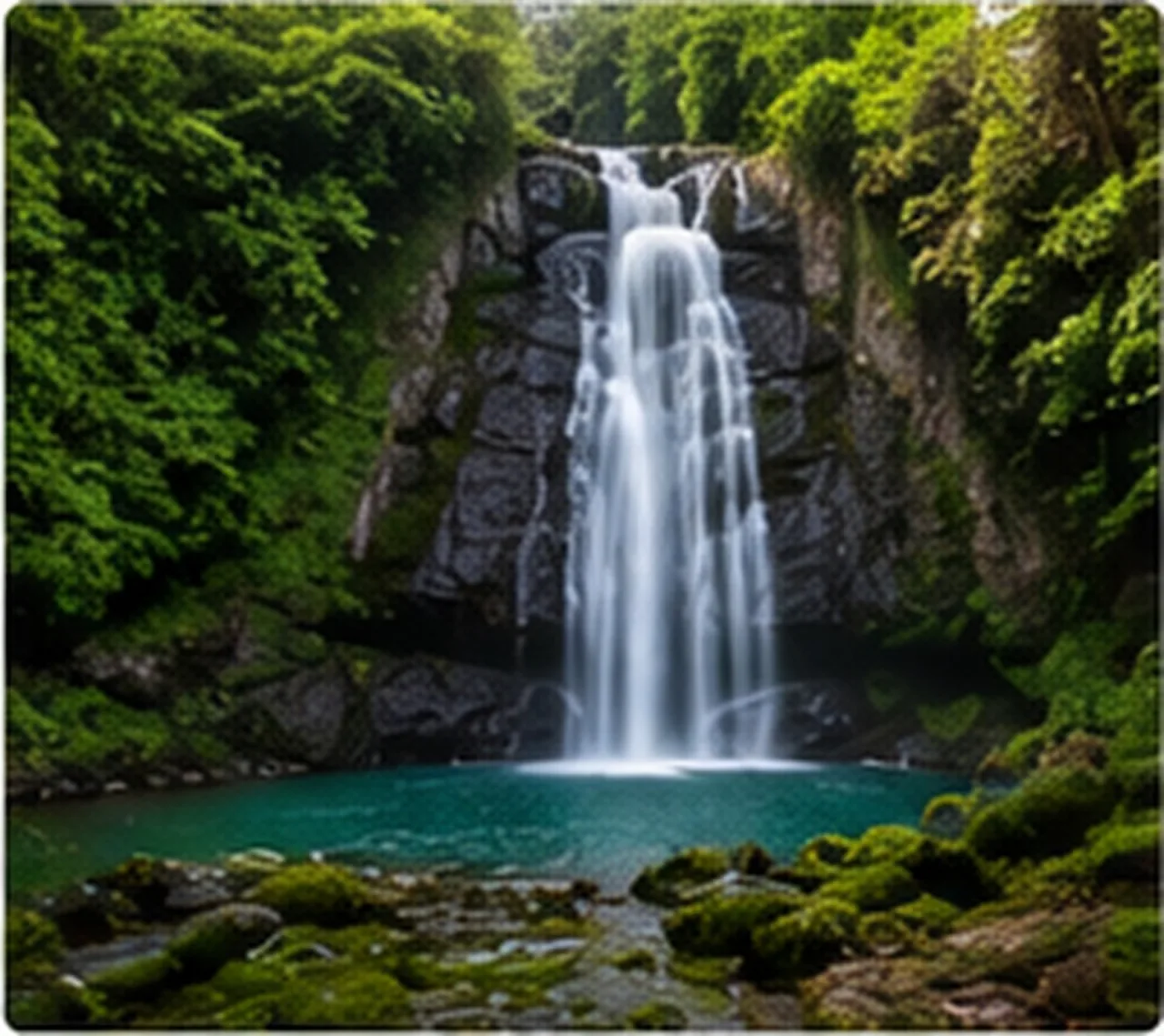 Cascadas del río Tepango en selva de Los Tuxtlas.