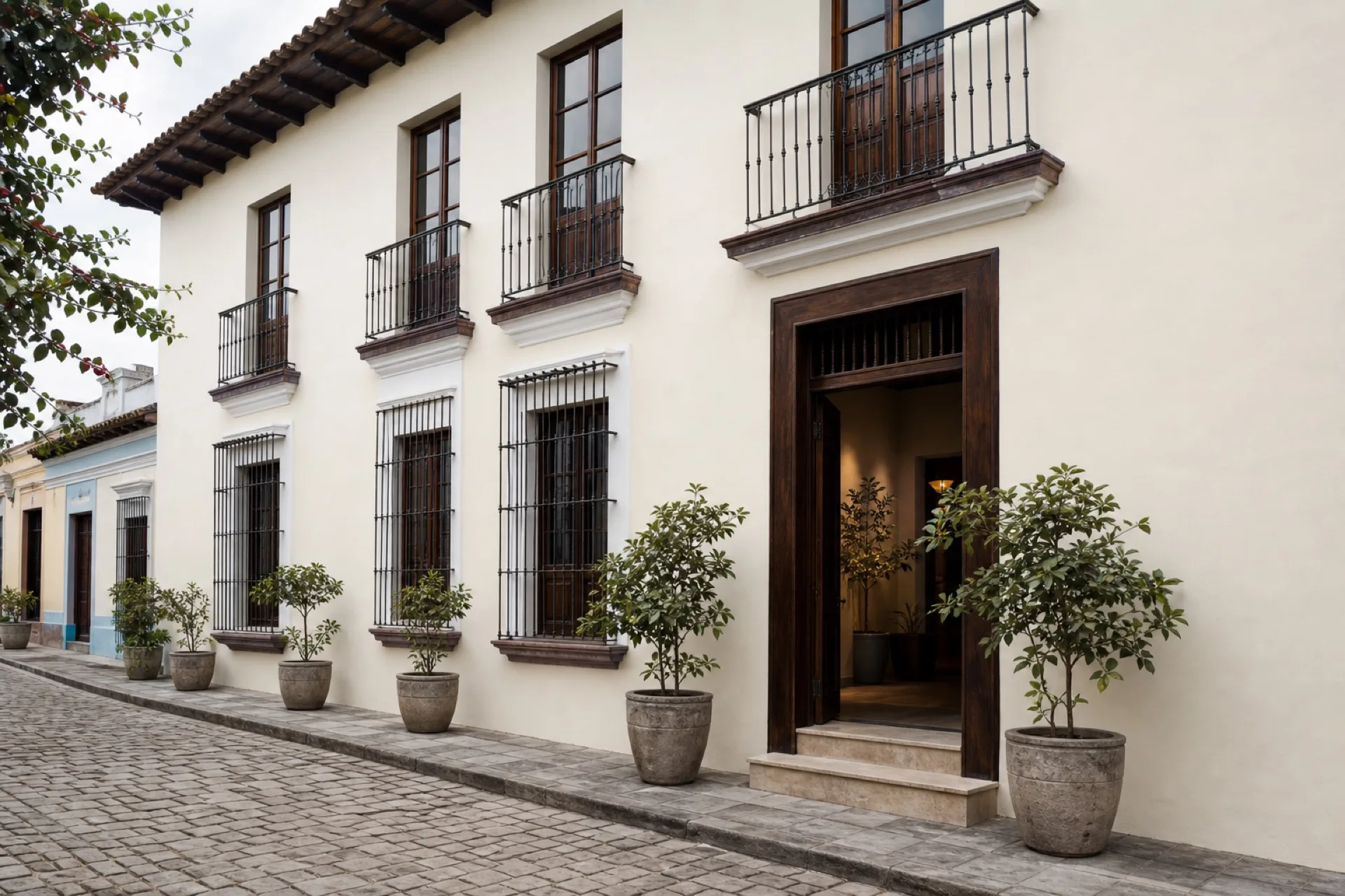 Fachada del Museo del Café en una casona del centro de Córdoba.