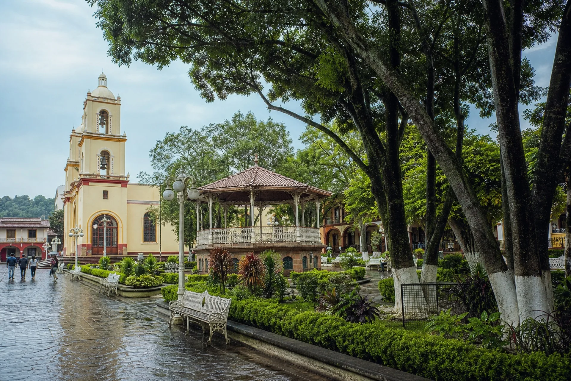 Parque Zaragoza, parque central de Huatusco.
